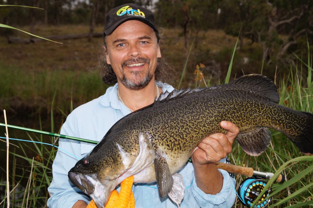 Fly Fishing for Murray Cod from a Float Tube 